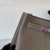 Whole Shipping So kelly 22 18 Etoupe Togo Leather Silver Hardware Top Handmade
