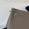 Whole Shipping So kelly 22 18 Etoupe Togo Leather Silver Hardware Top Handmade