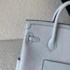 Birkin Cargo 25CM N4 Gris Platine Canvas Swift Leather Silver Hardware Top Quality
