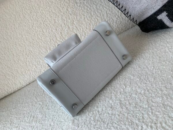 Birkin Cargo 25CM N4 Gris Platine Canvas Swift Leather Silver Hardware Top Quality