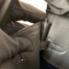 Top Handmade Birkin Cargo 25CM 75 Bleu Jean Canvas Swift Leather Silver Hardware