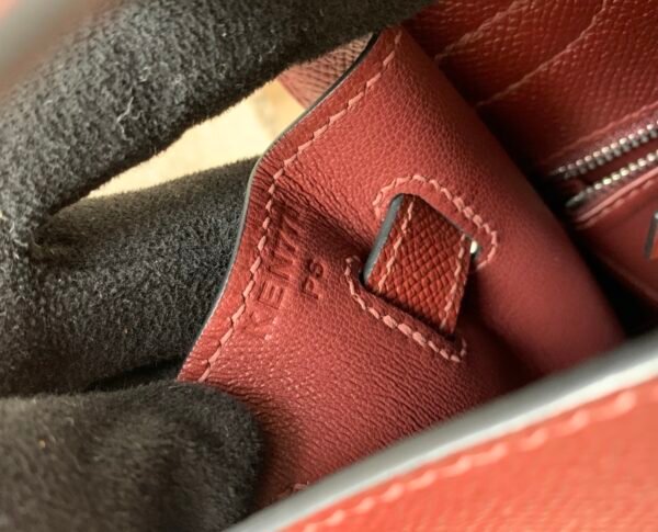 wsxc1782490378271_6 Global Shipping Kelly 25CM 57 Bordeaux Epsom Leather Silver Hardware