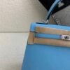 Top Handmade Kelly 25CM 7N Celeste Epsom Leather Silver Hardware 1:1 to make