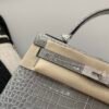 Kelly 28CM 0V Gris Ciment Porosus Leather Diamond clasp Global shipping