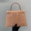wsxc1782490395564_1 Top Quality Kelly 25cm 94 Terre Cuite Alligator Leather Silver Hardware