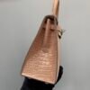 wsxc1782490395564_4 Top Quality Kelly 25cm 94 Terre Cuite Alligator Leather Silver Hardware