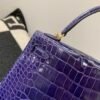 wsxc1782490400337_3 HongKong Fedex Kelly 25cm M3 Bleu Encre Alligator Leather Gold Hardware 1:1 to make