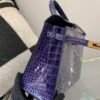 wsxc1782490400337_6 HongKong Fedex Kelly 25cm M3 Bleu Encre Alligator Leather Gold Hardware 1:1 to make