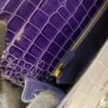 wsxc1782490400337_7 HongKong Fedex Kelly 25cm M3 Bleu Encre Alligator Leather Gold Hardware 1:1 to make