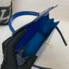 Kelly 25cm 7T Blue Electric Alligator Leather Top Handmade