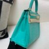 Kelly 25cm Custom Made Alligator Leather O6 Vert Jade Gold Hardware