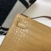 wsxc1783994473178_3 Kelly Pochette 22CM 4B Biscuit Original Alligator Leather Gold Hardware Top Handmade