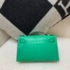 Top Handmade Kelly Pochette 22CM Global Sales 0Z Vert Comics Silver Hardware