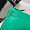 Top Handmade Kelly Pochette 22CM Global Sales 0Z Vert Comics Silver Hardware