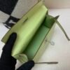 France Shipping Kelly Pochette 22cm Alligator Leather Gold Hardware R9 Jaune Bourgeon