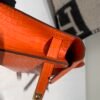 New custom made Kelly Pochette 22CM 93 Orange Alligator Leather Gold Hardware Full Handmade