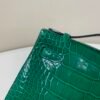 Kelly Pochette 22CM 67 Vert Fonce Alligator Leather Gold Hardware Top Handmade