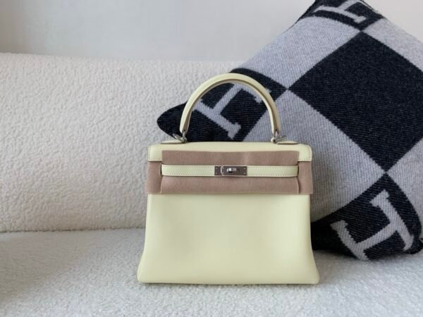 USA shipping Kelly 25cm i8 Jaune milton Swift Leather 1:1 to make SHW