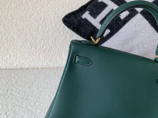 Top Handmade V0 Vert Rousseau Swift Leather Gold Hardware 1:1 to make