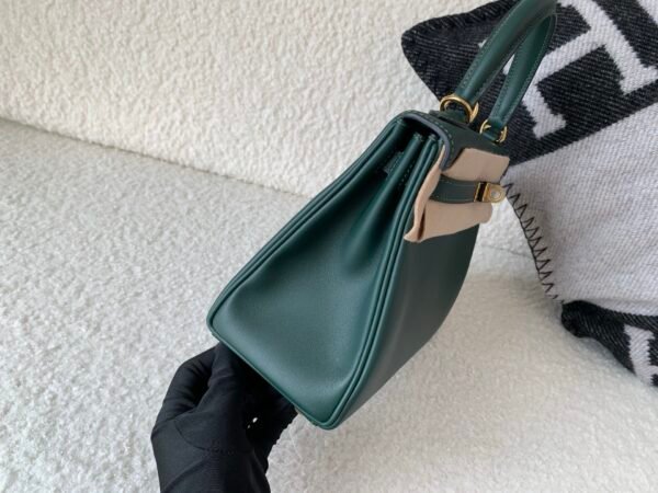 Top Handmade V0 Vert Rousseau Swift Leather Gold Hardware 1:1 to make