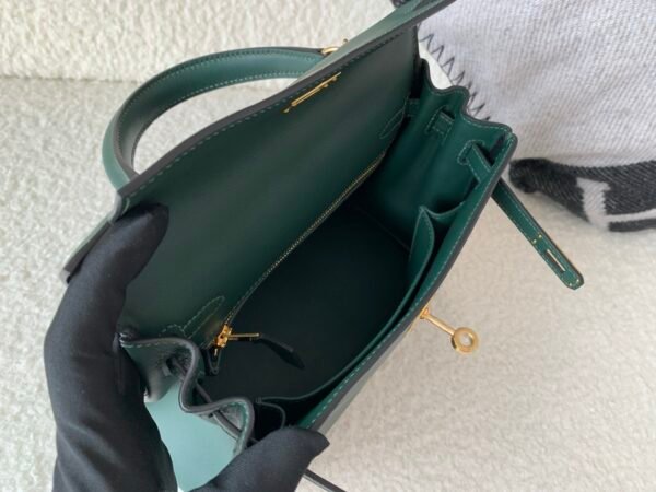 Top Handmade V0 Vert Rousseau Swift Leather Gold Hardware 1:1 to make