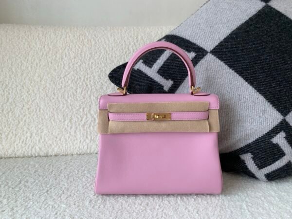 Kelly25cm Top Handmade Swift X9 Mauve Sylvestre Gold Hardware Whole Sale