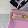 Kelly25cm Top Handmade Swift X9 Mauve Sylvestre Gold Hardware Whole Sale