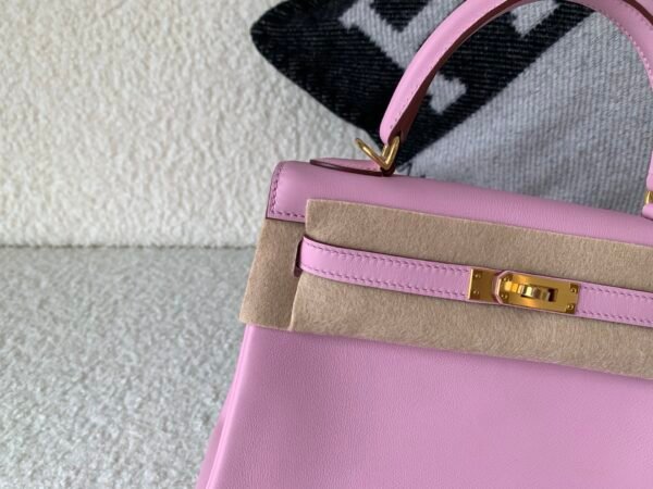 Kelly25cm Top Handmade Swift X9 Mauve Sylvestre Gold Hardware Whole Sale