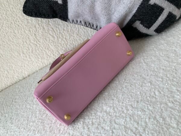 Kelly25cm Top Handmade Swift X9 Mauve Sylvestre Gold Hardware Whole Sale