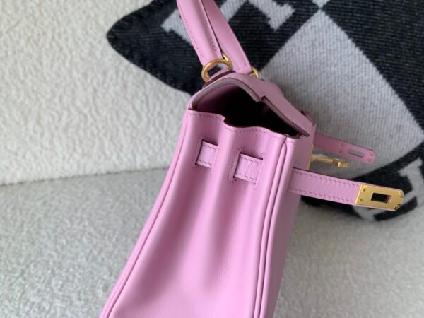 Kelly25cm Top Handmade Swift X9 Mauve Sylvestre Gold Hardware Whole Sale