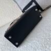 Top Handmade Kelly 25cm 89 Noir Alligator Leather Silver Hardware Original full package for shipping